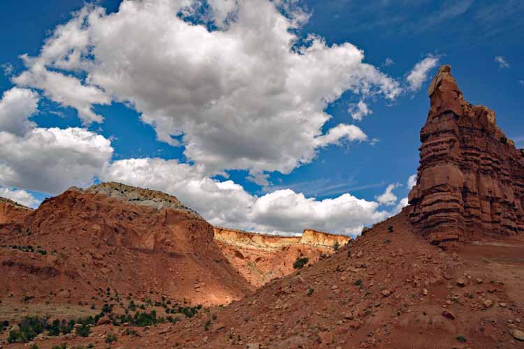 red rock mountain scenes